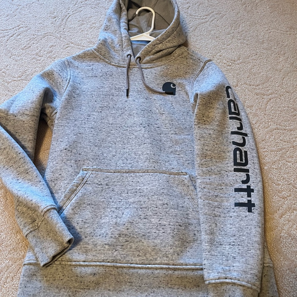 Carhartt Heather Gray Relaxed Fit Pullover Hoodie
